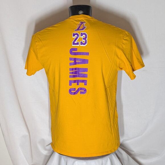Fanatics Men's LA Lakers 23 James Shirt Yellow Large - Picture 4 of 5